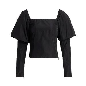 The Andamane XS Elsa Taffeta Off Shoulder Puff Sleeve Blouse Cottagecore u14